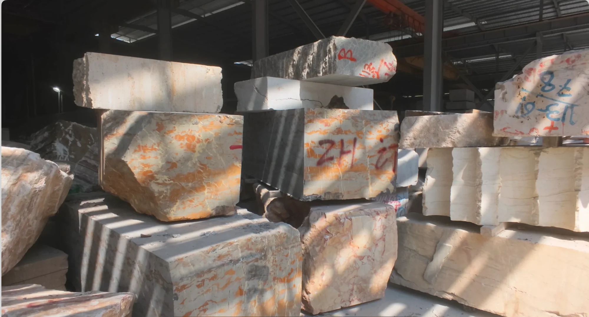 Stone sampling and material selection for custom wholesale manufacturing in Yunfu China