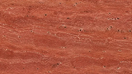 Red Travertine material for custom statement homeware wholesale manufacturing