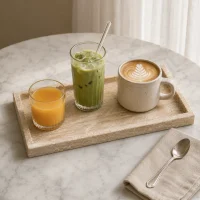 Natural Beige Travertine Rectangular Tray 썸네일 3