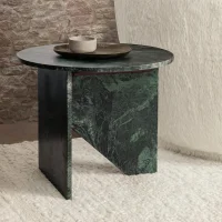Large Round Marble Accent Table thumbnail 2