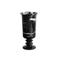 Natural Pink Marble Stone Flower Vase 썸네일 3