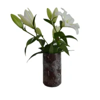 Natural Beige Travertine Flower Vase 썸네일 2