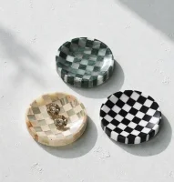 صورة مصغرة 2 للمنتج Marble Tray Checkered Jewelry Dish