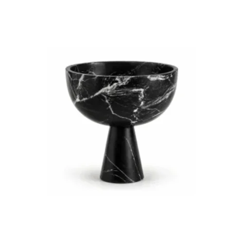 Wholesale Natural Marble High Footed Fruit Bowl OEM Manufacturer China