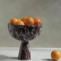 Natural Marble High Footed Fruit Bowl thumbnail 3
