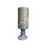 Natural Pink Marble Stone Flower Vase 썸네일 2