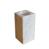 Natural Arabescato Marble Rectangular Flower Vase 썸네일 1