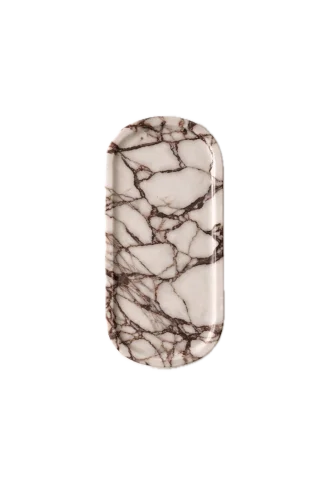 Wholesale Calacatta Viola Marble Oval Tray OEM Manufacturer China