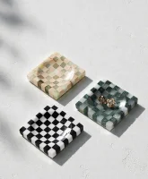 صورة مصغرة 3 للمنتج Marble Tray Checkered Jewelry Dish