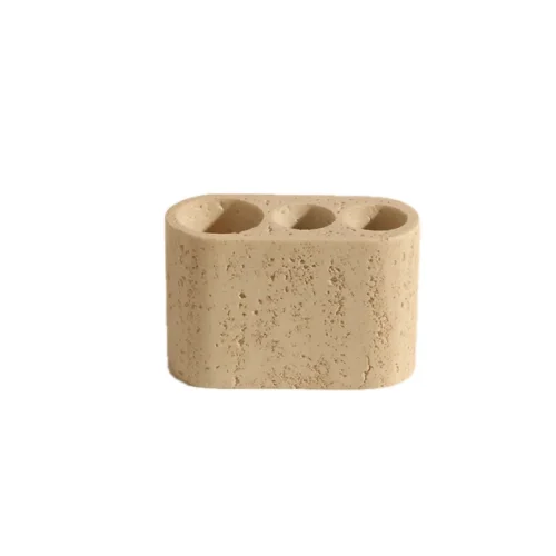 Wholesale Natural Marble 3/4-hole Toothbrush Holder OEM Manufacturer China