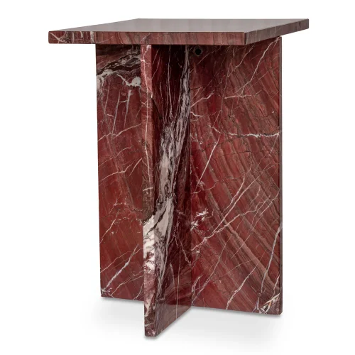 Square top marble accent table OEM production and private label supplier