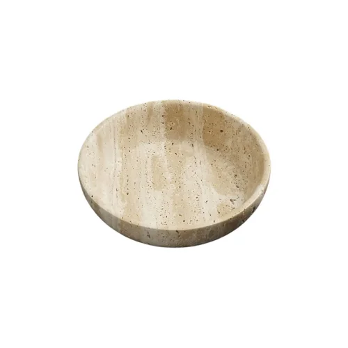 Wholesale Natural Beige Travertine Decorative Bowl OEM Manufacturer China