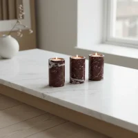 Rosso Marble Candle Holder thumbnail 2