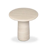 Circular Travertine Side Table 썸네일 3