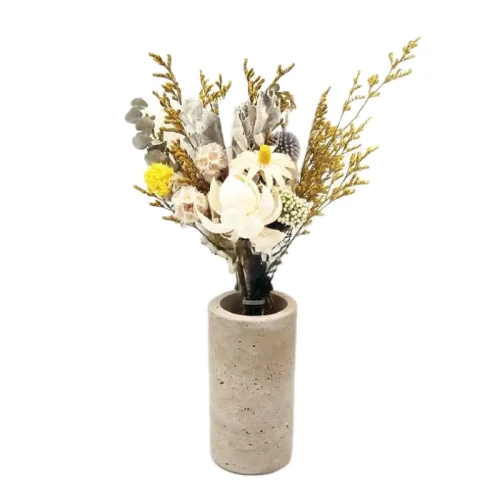 Wholesale Natural Beige Travertine Flower Vase OEM Manufacturer China