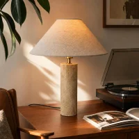 Light Brown Marble Table Lamp thumbnail 2