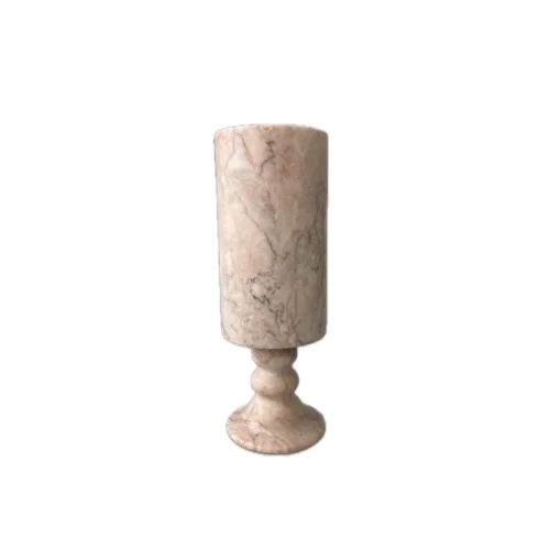 Wholesale Natural Pink Marble Stone Flower Vase OEM Manufacturer China