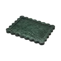Natural Rosa Levanto Rectangular Scalloped Tray for Home Decor, Vanity Tray, Jewelry Tray, Decorative Tray thumbnail 3