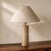Light Brown Marble Table Lamp thumbnail 1