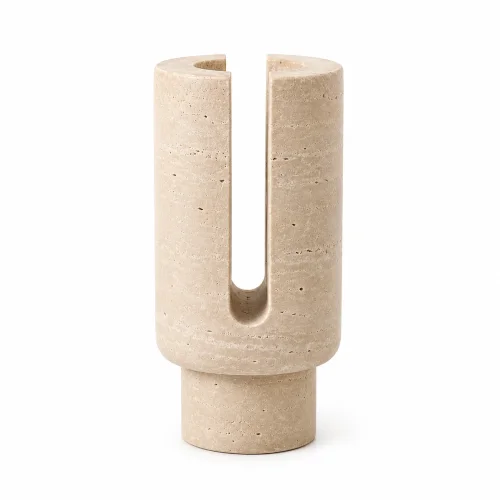 Wholesale Natural Travertine Candle Jar OEM Manufacturer China