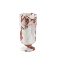 Natural Calacatta Red Cylindrical Vase 썸네일 1