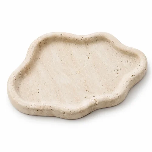 Wholesale Natural Beige Travertine Jewelry Tray OEM Manufacturer China
