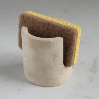 صورة مصغرة 2 للمنتج Natural Beige Travertine Slot Sponge Holder for Kitchen Counter