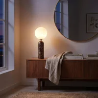 Brown Marble Table Lamp thumbnail 3