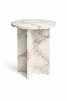 Round Top Marble Accent Table, miniatura 1