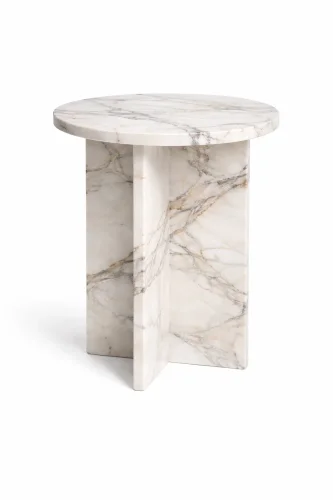 Round top marble accent table manufacturer and furniture supplier China