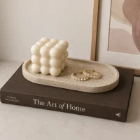 صورة مصغرة 2 للمنتج Natural Beige Travertine Oval Tray