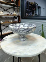 Calacatta Viola Marble Serving Bowl thumbnail 2