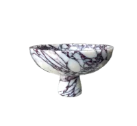Calacatta Viola Marble Serving Bowl thumbnail 1