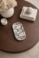 Calacatta Viola Marble Oval Tray thumbnail 2