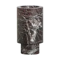 Natural Black Marble Stone Flower Vase 썸네일 2