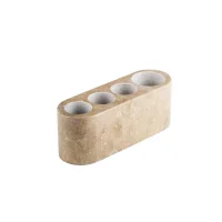 Natural Marble 3/4-hole Toothbrush Holder 썸네일 3