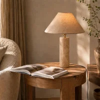 Light Brown Marble Table Lamp thumbnail 3