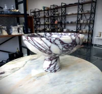 Calacatta Viola Marble Serving Bowl thumbnail 3