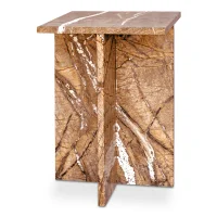 Square Top Marble Accent Table thumbnail 3
